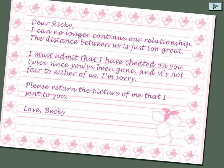How not to write a breakup letter